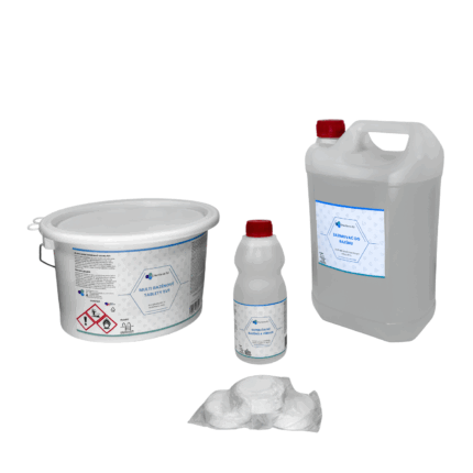 Výhodný zazimovací balíček - Multi tablety 5kg, Zazimovač 5l, Super čistič bazénů 1l